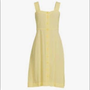 Never worn yellow sun dress! Button up front midi length. Free assembly XXL